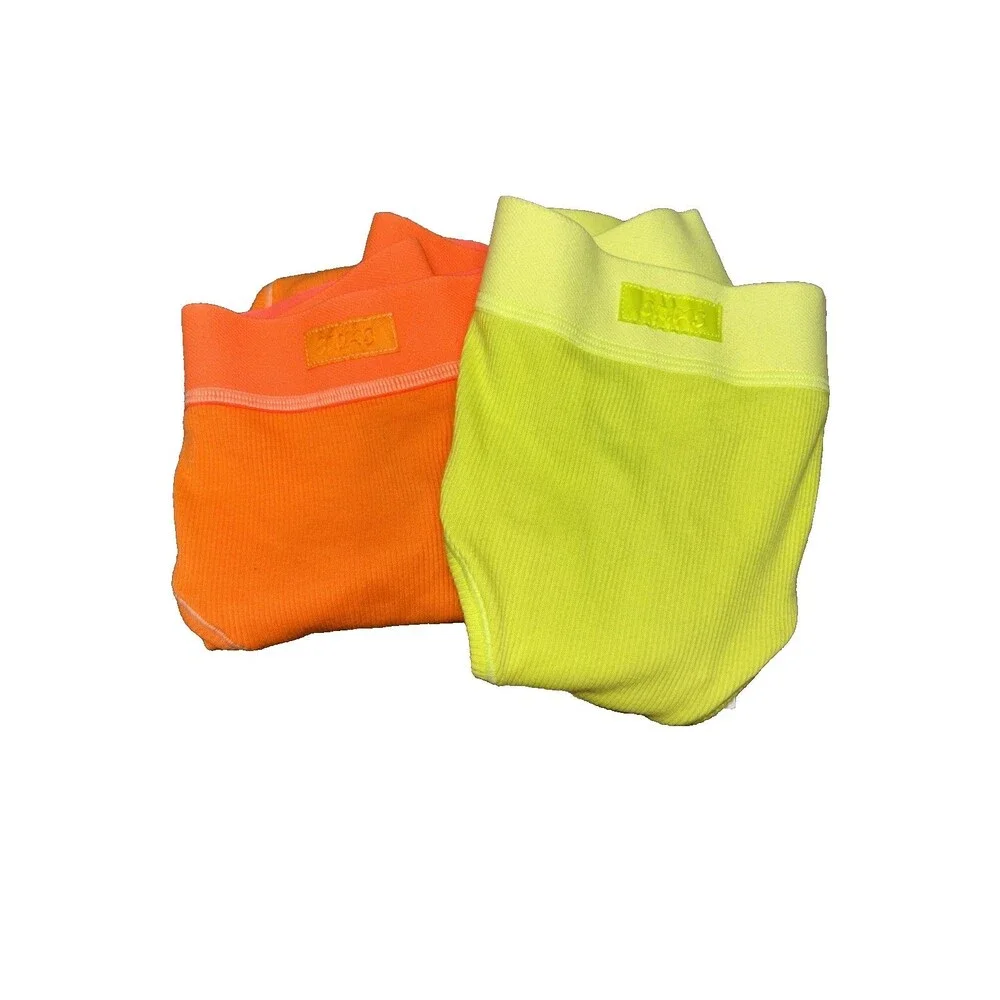 Skims Women High Waisted Underwear Set Of Two L New Stretch Sample Cotton Ribbed